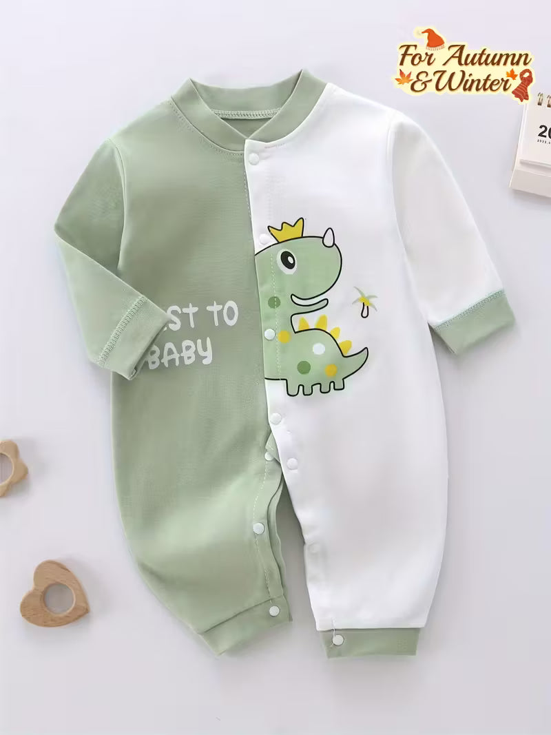 Körə Oğlan Bodi – Yumşaq, Rahat, Ayı Dizaynlı Romper (Payız-Qış)”