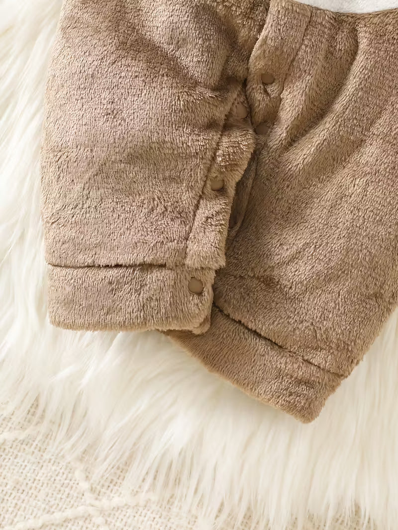 Körpələr üçün Yumşaq Ayı Jumpsuit – İsti, Rahat və Cinsiyyət-Neutral Qış Geyimi