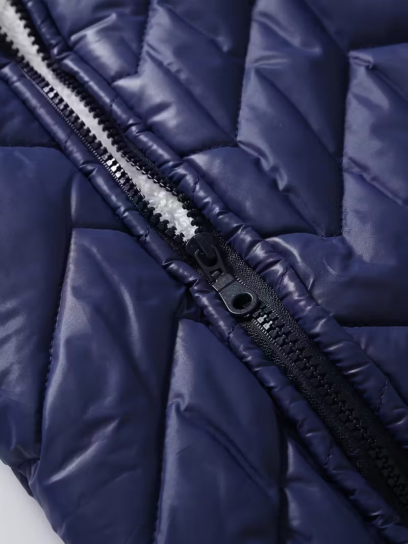 Qız Uşaqları üçün Yumşaq Fleece Astarlı Uzunqol Bodisi – Şirin Ayı Dizaynlı Kapüşonlu