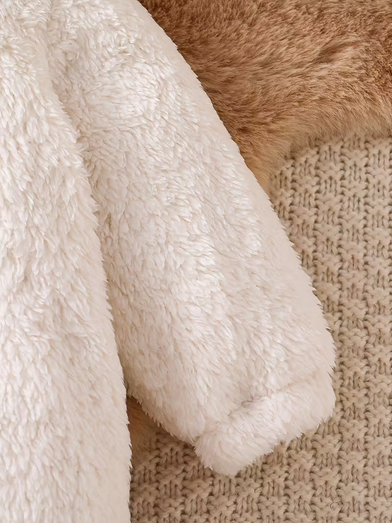 Körpələr üçün Tolo Dovşan & Cücə Kapüşonlu Yumşaq Kombinezon – Qış & Bayramlar üçün İdeal