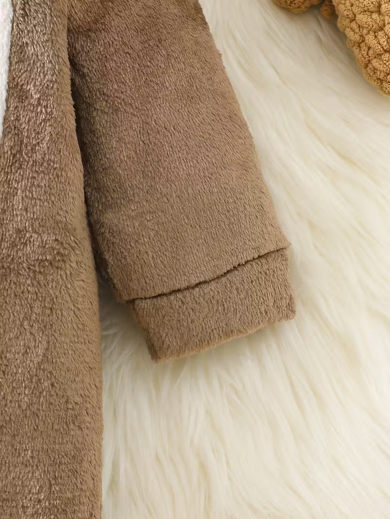 Körpələr üçün Yumşaq Ayı Jumpsuit – İsti, Rahat və Cinsiyyət-Neutral Qış Geyimi