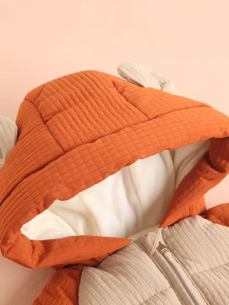 Rahat və Şirin Karikatura Naxışlı Kapüşonlu Uzunqollu