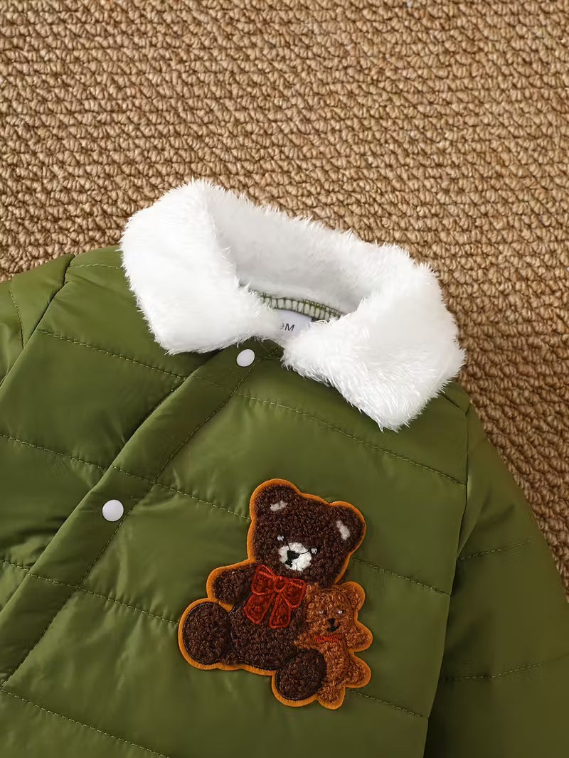 Körpə Qış Jumpsuit Yumşaq, İsti, Kapüşonlu, Fermuarlı, Elastik Manşetli, Açıq Hava Üçün