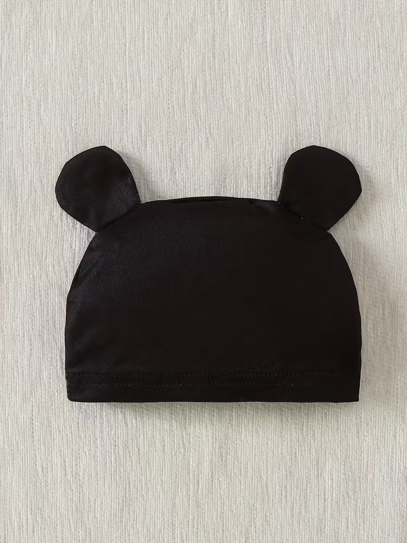 “2-li Dəst: Şirin Panda Naxışlı Rəngli Bodi və Şapka – Açıq Hava üçün İdea