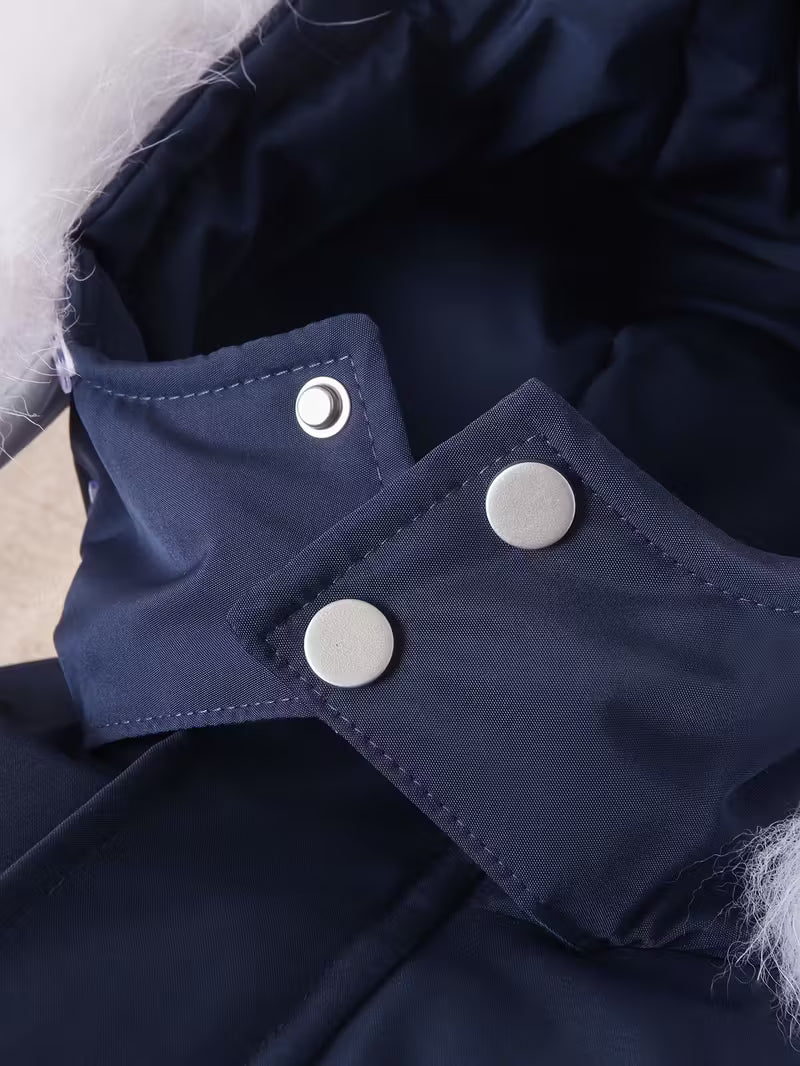 Körpələr üçün Qalın Flis Qış Kombinezonu – Açıq Hava üçün, Oğlan və Qız Uşaqları üçün İsti və Davamlı Geyim”