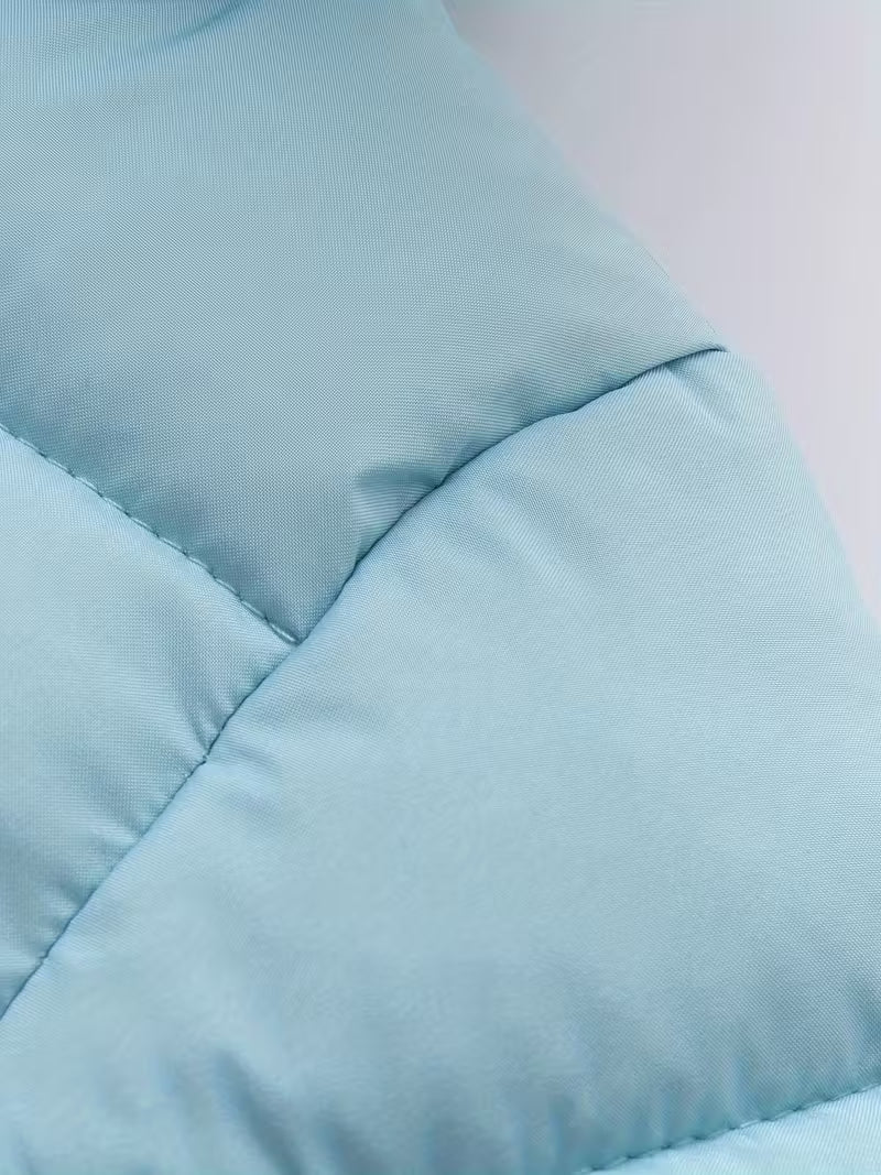 Uşaq Qış Snowsuit – Qapüşonlu, Ayı Naxışlı, Fleece Astarlı Romper, Fermuarlı Uzun Qol, 100% Polyester, Oğlan və Qız Üçün, Açıq Hava Üçün