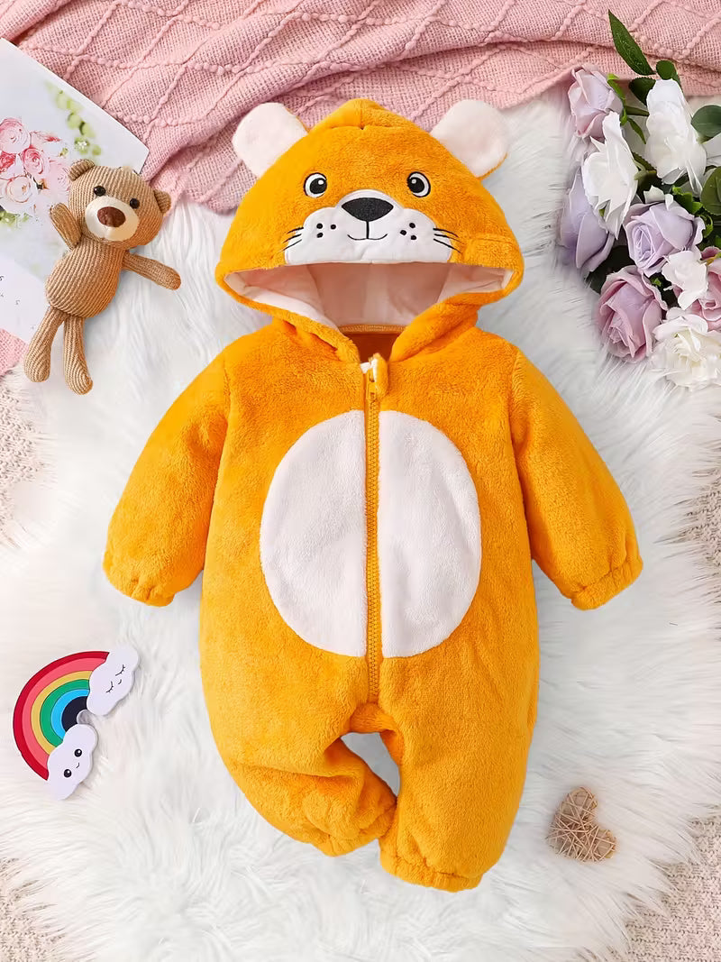 Körpələr və Balaca Uşaqlar üçün Ayı Romper – Yumşaq, İsti və Rahat, Gündəlik və Tədbirlər üçün