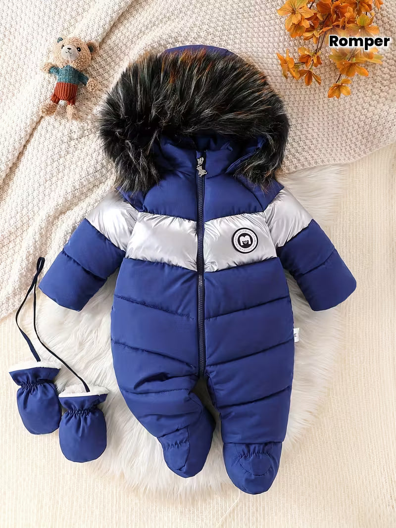 Körpə Oğlan  İsti, Qalın, Kapüşonlu, Ayaqlı və Çıxarıla Bilən, Yeni Doğulmuşdan Balaca Uşaqlara, Açıq Hava Üçün Rahat