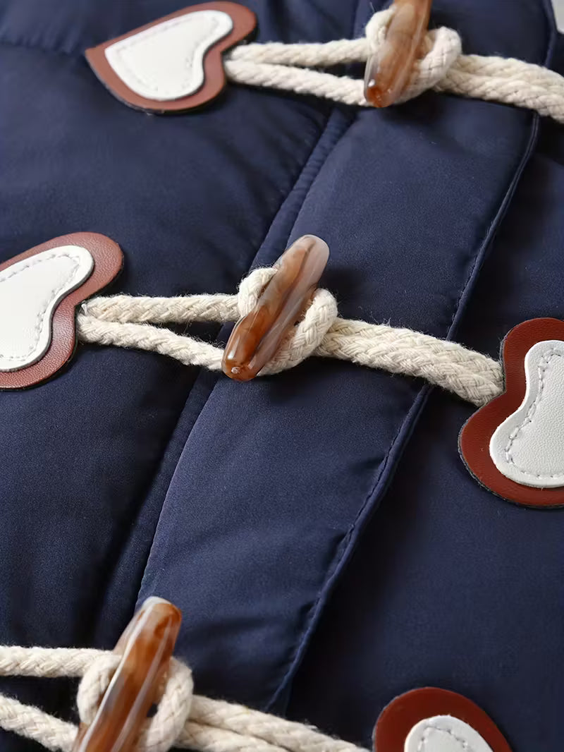 Gender-Neutral Körpə Qış Kombinezonu – Ayı Qulaqlı, Yumşaq və İsti”