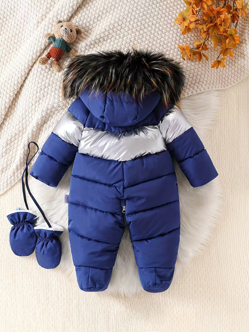 Körpə Oğlan  İsti, Qalın, Kapüşonlu, Ayaqlı və Çıxarıla Bilən, Yeni Doğulmuşdan Balaca Uşaqlara, Açıq Hava Üçün Rahat