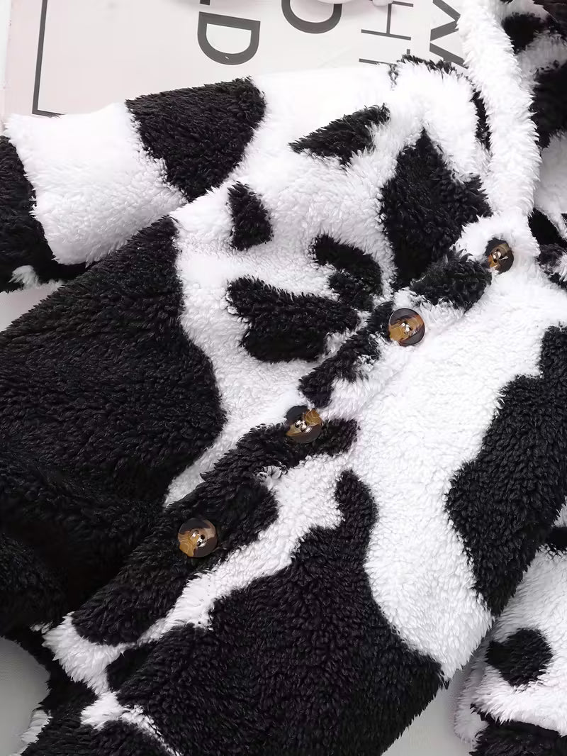 Oğlanlar üçün 2-li Qışlıq Plüş Başlıqlı Kombinezon Dəsti – Ayaqqabı & Papaqlı Rahat Seçim