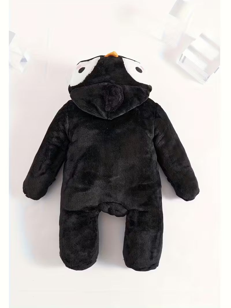 Körpə Qız üçün Qış  Kapüşonlu, Fermuarlı, Bayramlar və Açıq Hava Üçün İsti və Rahat