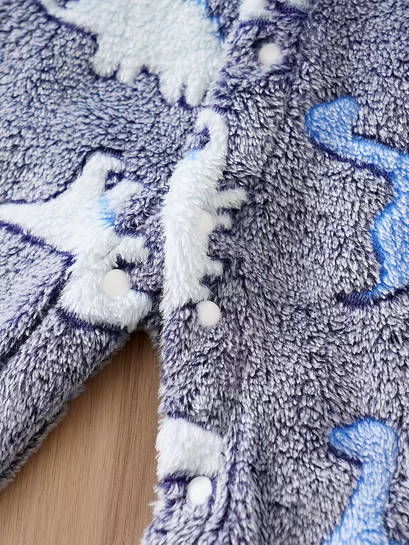 Körpə Dinosaur, İsti, Kapüşonlu, Fermuarlı, Şirin və Rahat