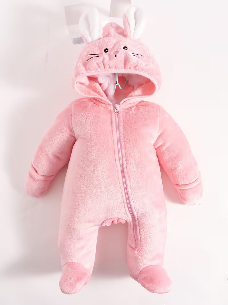 Körpə Ayı Onesie – Yumşaq  Papaqlı, Bayram və Ailə Üçün Uyğun, İsti və Rahat Geyim