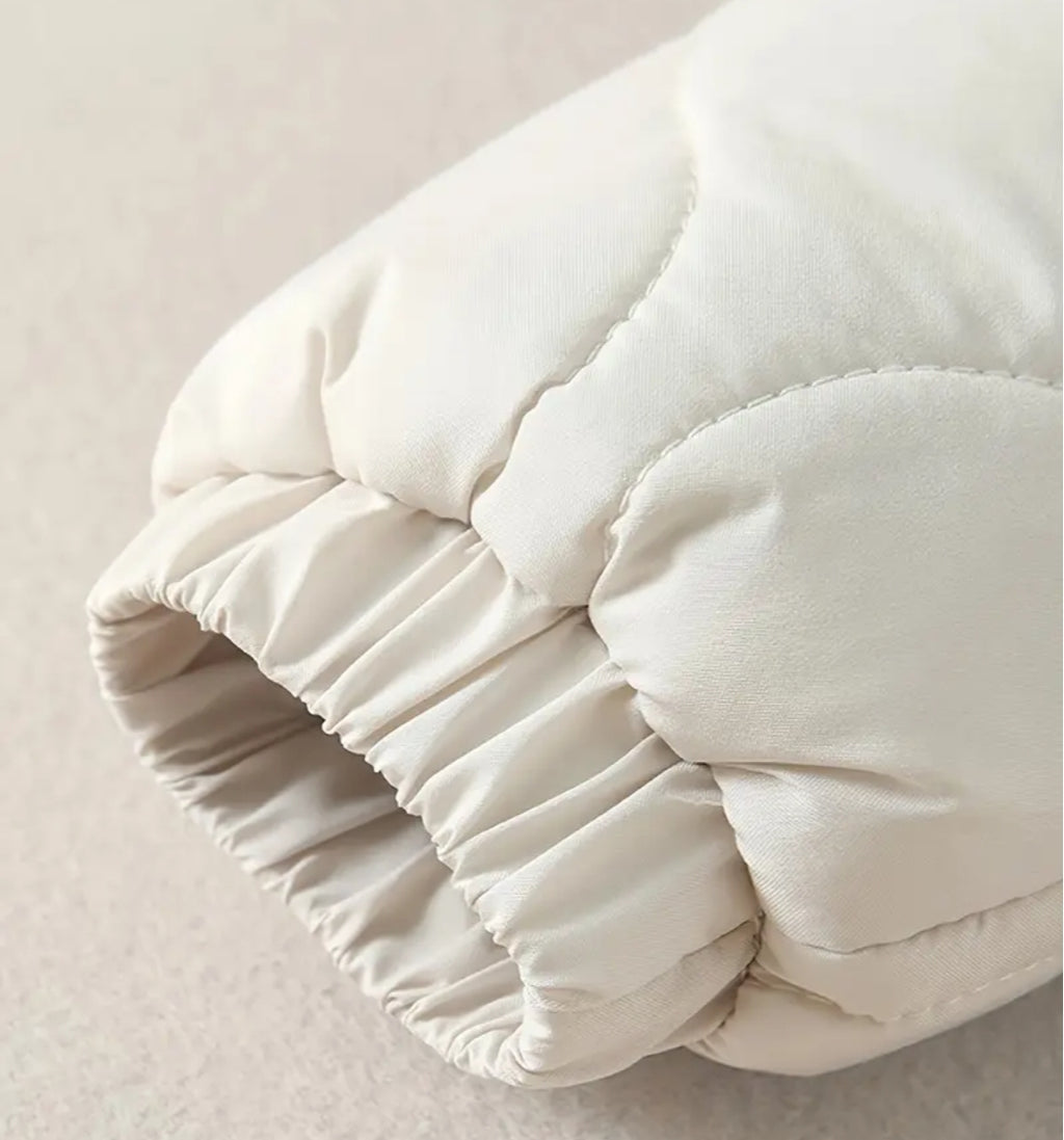 Unisex Qışlıq Flisli Kapüşonlu Romper – Uzun Qollu, Bol Kəsim, Termal, Açıq Hava üçün, Tək Rəngli, Yalnız Əl ilə Yuyulur